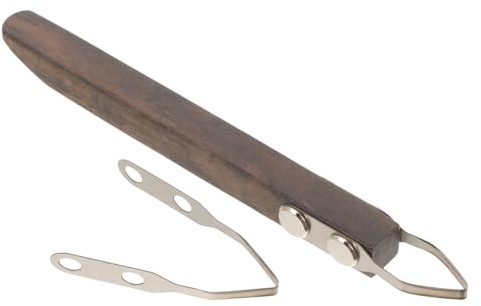SHERCHPRY Raschietto per Argilla in Ceramica Lama a Rombo Sostituibile Utensile per Scultura in Argilla Polimerica Strumento per Modellare e Rifinire Progetti Artigianali