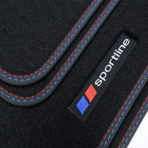tuning-art BSF025 Fußmatten Sportline-Design passend für BMW 7er E65 2001-2008