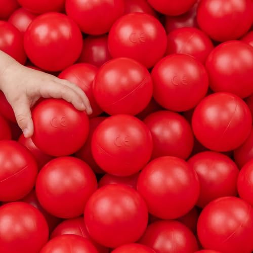 LittleTom 50 bunte Bällebad Bälle für Baby Spielbälle 5,5cm - Indoor Outdoor Spielzeug für Spielzelt Spieltunnel Bällebadbälle Kinder Plastikbälle Klein - Babyspielzeug für Babys ab 0 Monate