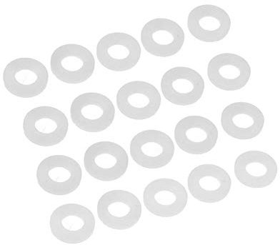 20 Stuecke Silikon Durchlauferhitzer Dichtscheiben Weiß Dichtring Dichtung Für 3/8 Zoll Anschlüsse In Durchlauferhitzer Und Wasserhahn (3/8)