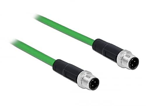 Delock Netzwerkkabel M12 4 Pin D-kodiert TPU 2 m