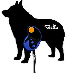 Schipperke Hund - Custom Name Hundeleine - Wandhaken