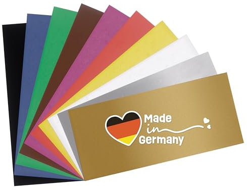 Smowo® 10 Grundfarben Wachsplatten 20 x 10cm zum gestalten, dekorieren und verzieren von Kerzen - Verzierwachs zum Basteln - Kerzenplatten Wachs Platte