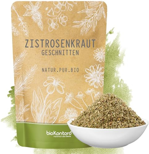bioKontor – Zistrosenkraut 250g – 100% naturbelassen – lose geschnitten | deutsche Handabfüllung – Cistus Incanus Blätter – Zistrose Kräutertee für Aufguss & Teemischungen & Kräuterbad