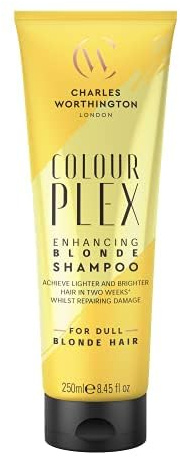 Charles Worthington ColourPlex Enhancing Blonde Shampoo, Ton und Revitalisieren Farbe, Shampoo für blondes Haar, Salon Shampoo für Blondinen, 250 ml