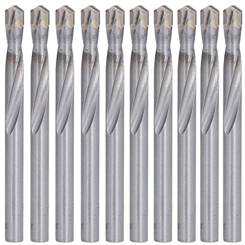 10 Brocas De Carburo De 7 Mm, Brocas Helicoidales De Vástago Recto De Acero De Tungsteno Para Aleación De Acero Inoxidable, Metal, Madera Plástica
