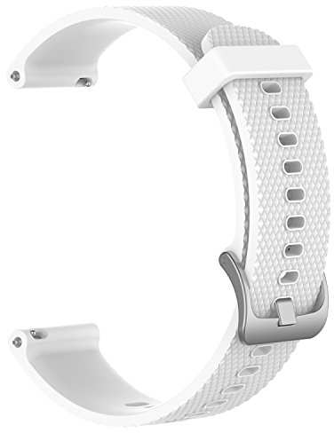 INF Armband Kompatibel mit Garmin Vivoactive 4S 18mm Silikon Ersatzarmband