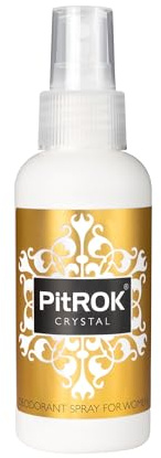 PitROK Crystal Natural Deodorant Spray 1 x 100ml (Fragranced for Women) | Pump Spray, Vegan, Cruelty Free, Sensitive Skin Deodorant, with Aloe Vera and Grapefruit Seed Extract. Made in the UK.