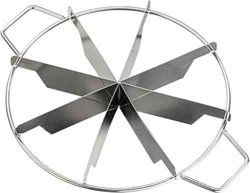 Kuchenschneider, runder Kuchenteiler, Tortenschneider, Marker, Edelstahl, Kuchenteiler, Schneider (6/8) Punktschneider, antihaftbeschichtet, rund, Gebäck, Käse, Pizzaschneidpresse, Werkzeug mit