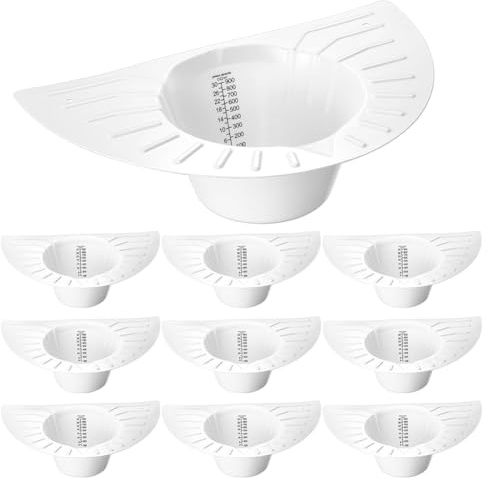 FPHADO Lot de 10 chapeaux de prélèvement d'urine pour tabouret de toilette, kit de prélèvement d'échantillons de toilettes, récupérateur d'urine, 900 cc