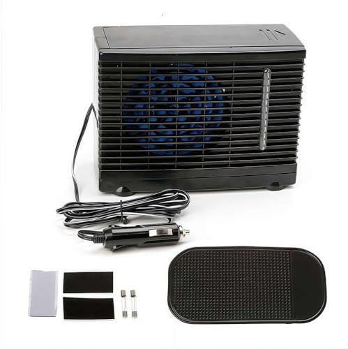 TAUIANE Portable Air Conditioner for Car, 12V Car Cooler Fan, Auto Evaporative Air Conditioner, Car Fan With Cold Water Tank, for Cars, Campers, Travelers,Black