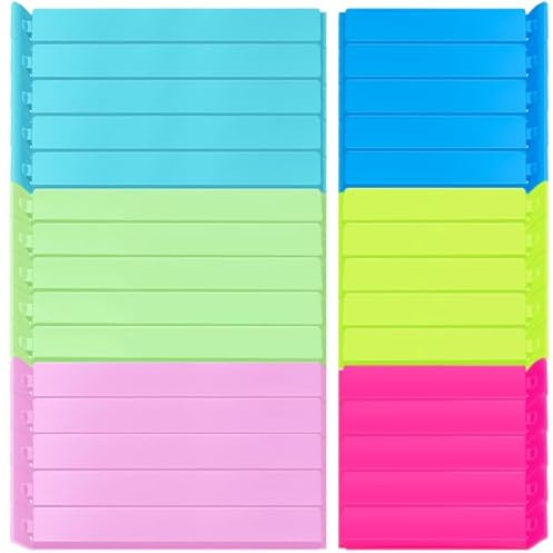 Caianwin Lot de 30 clips de fermeture pour sacs 6 couleurs 2 tailles