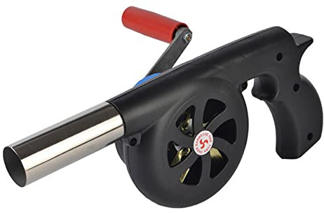 HVRFJXI Hand Crank BBQ Fan Portable Barbeque Air Blower With Manual Handle Speed Control & Metal Leaf For Outdoor Barbecue Bbq Barbecue Bellows
