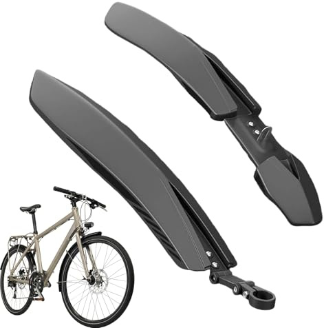 Gwtdtoad Fahrrad Schutzblech Set Verstellbares 24/26/27,5 Zoll Vorder Und Hinterrad Schutzbleche, Mountainbike Steckschutzbleche Für Mountainbikes, Rennräder Und Citybikes