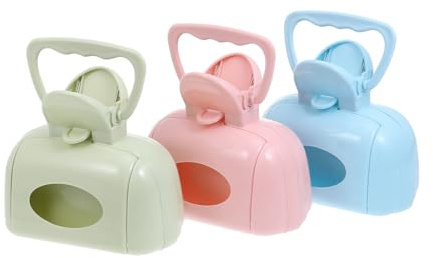 WEKAMOS 3 pièces Ramasse-crottes Portable pour Chiens et Chats Pelle Ramasse Caca Léger et Pratique pour Déchets Animaux Extérieur Outil Nettoyage Facile et Hygiénique
