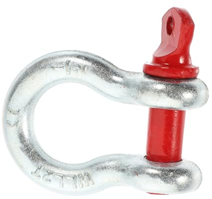 Anello Scarico 1/2' 2t per Sollevamento di Ancoraggio Zincato | Struttura Semplice Chiusura ad Anello, Uso Ampio in Operazioni di Carico, Finitura Anti-ruggine