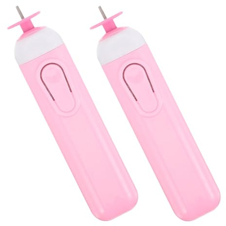 Mikikit 2 pièces Stylo Électrique Quilling Rose Outil Fendu Précis pour Papier Gain de Bricolage DIY Accessoires Création Papier