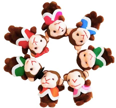 Niedliche Fingerpuppe – 7 Stück Plüschfiguren, Spielzeugspiel | Set Story Time-Lernhilfe-Zubehör, verbessert den Spaß am Geschichtenerzählen für die frühe Bildung