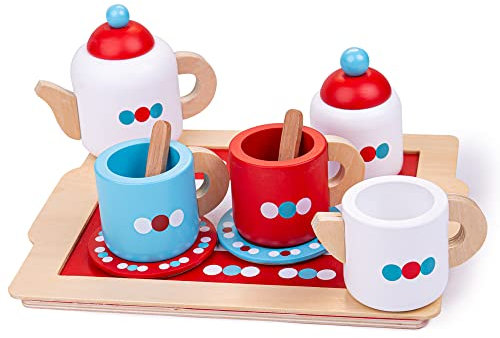 Bigjigs Toys Service à thé sur Un Plateau