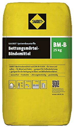 Sakret Zement Mörtel Bettungsmörtel-Bindemittel BM-B 25kg