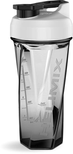 Helimix 2.0 Shaker de Proteínas, 800 ml (28 oz) - Batidora Portátil para Batidos y Smoothies - Sin Varillas, Grumos ni Baterías - Apta para Lavavajillas y Libre de BPA
