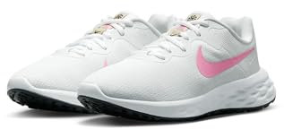 Nike Damen Revolution 6 Next Nature Sneaker, Weiß Rosa Zauberfossilienstein Schwarz, 39 EU