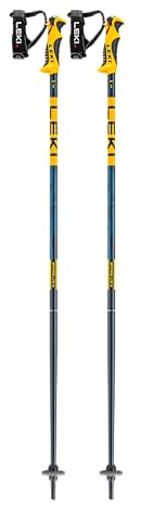 LEKI Spitfire LITE S Skistock mit Trigger S System Collection 2023/24 (115 cm, Denimblue-aegeanblue-mustardyellow)