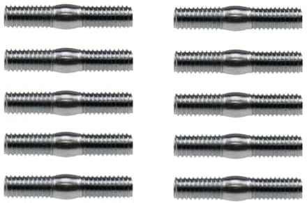 10x Auspuff Krümmer Stehbolzen M6 x 30mm passend für 50ccm und 70ccm Zylinder Roller Scooter Motorroller Set
