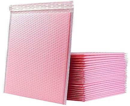 Luftpolsterumschläge, Verpackungsbeutel, Luftpolsterfolie, 50 Stück, for Verpacken von Luftpolsterumschlägen, gepolsterte Verpackungsumschläge, lila/rosa/grün/gelb/schwarz/weiß, Luftpolstertaschen, Ve