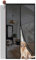 Sekey Mosquitera Puerta Magnetica se Puede Cortar en Ancho Cortina Antimosquitos Magnetica de Balcón 150x210cm Negro