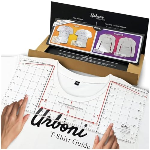 Qusedwey T-Shirt-Lineal-Ausrichtungswerkzeug für Vinyl-Ausrichtung und Zentrierung Von
