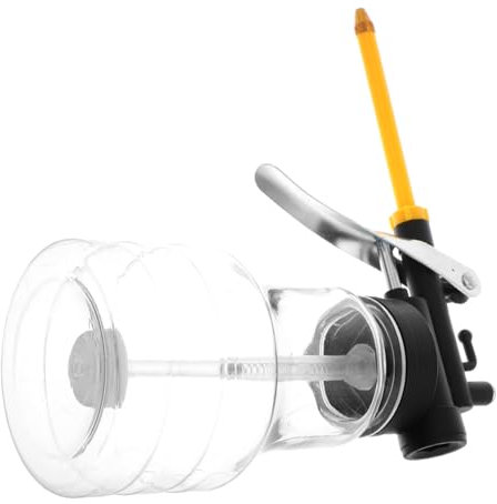 MUCKLILY Handheld Oiler Bucket Manual Pump Oil Can for Automotive Engine Lubrication Convenient Oil Bottle Can Tube