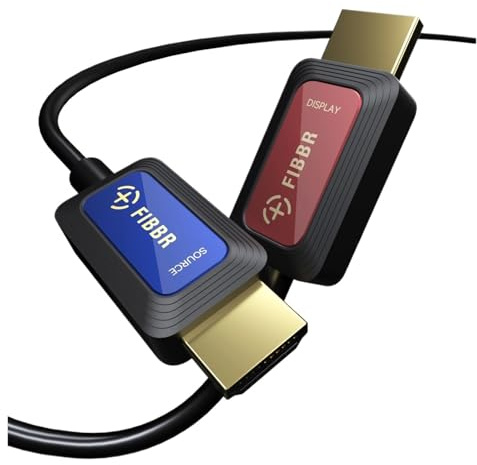 Cavo In Fibra Ottica FIBBR HDMI 2.1 Compatibile Con Xiaomi Mi Box 48 Gbps Digitale For PS5 PS4 8K 2.1 4K 2.0 Splitter 8K/60Hz Cavi.(Mixed Color,15m)
