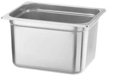 HENDI Contenitore Gastronorm, GN 1/2, resistenza termica -40 °C a 300 °C, compatibile con i forni a convezione, frigoriferi, bagno María, chafing dishes, 12.5L, 325x265x(H)200mm, acciaio inox 18/10