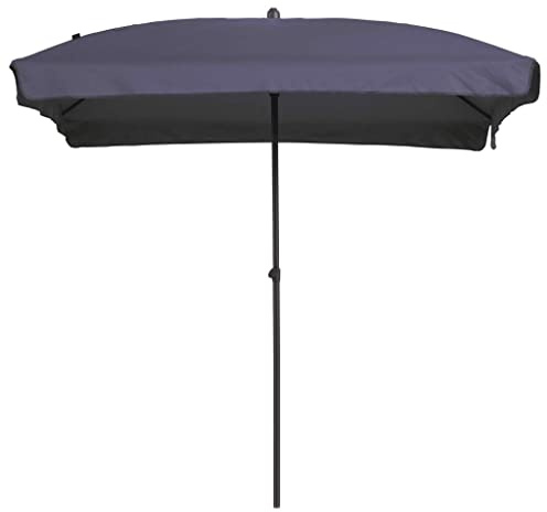Madison Sonnenschirm Knickbar Gartenschirm Ampelschirm Balkonschirm Marketschirm Strandschirm Schirm Sonnenschutz Rechteckig 210x140 cm Saphirblau