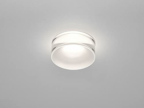 Helestra Ska Deckeneinbauleuchte LED, Glas teilsatiniert