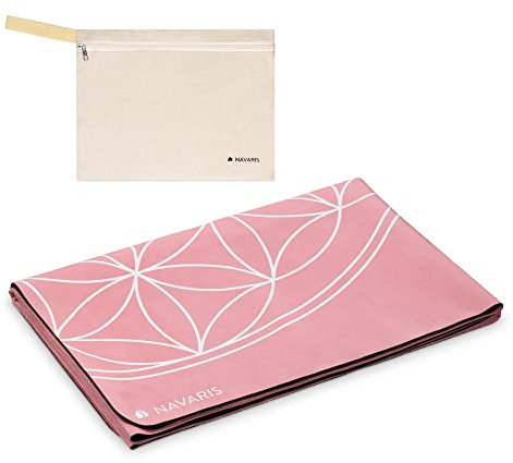 Navaris Reiseyogamatte faltbar inkl. Tasche - 1,5mm Yoga Matte Fitnessmatte - dünn leicht - Sportmatte Fitness Pilates - Reise Yogamatte - versch. Farben