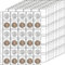 Lot de 10 feuilles de collection de pièces de monnaie avec 300 pochettes, pochettes avec 9 trous standard pour album de pièces de monnaie, timbres et autres fournitures (30 poches)