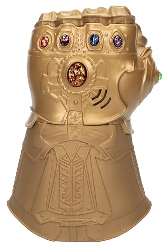 Marvel Avengers Infinity War elektronischer, Goldener Fausthandschuh mit Lichteffekten und Geräuschen, interaktives Spielzeug für Kinder ab 5 Jahren