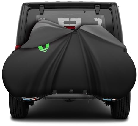 MaxAwe 600D Oxford Fahrradabdeckung, PU Beschichtung Fahrradhülle für Transport 2 Fahrrädern, Heavy Duty Reißfeste & Wasserdichtes Fahrradgarage für Außenlagerung auf der Autokupplung Reiselagerung