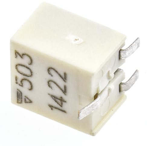 Vishay TSM4 11-Gang SMD Trimmer-Potentiometer, Einstellung von oben, 50kΩ, ±10%, 0.25W, Gullwing, L. 4.8mm