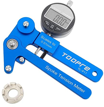 Courtieyeardceastea Strumento di misurazione della tensione del raggio della ruota delle bici Strumento di misurazione Misuratore digitale Premium in lega di alluminio