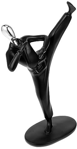 ADOCARN Abstrakte Sportler Statue Aus Resin Elegante Tischdeko Für Wohnzimmer Büro Und Schlafzimmer Handgefertigte Athletik Figur Für Sportliebhaber Und Kunstsammler