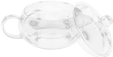 LAPYAPPE Pentola Trasparente Borosilicato Manici Per Stufati e Zuppe e Facile Da Pulire Pratico e Versatile