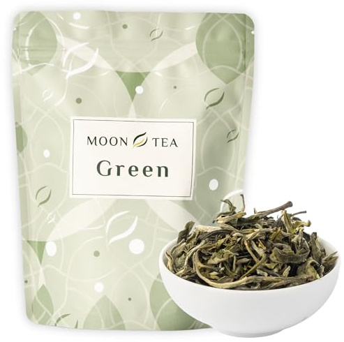 MoonTea | Tè Verde Lu Mu Dan 25 gr - Tè in Foglie Pregiate di Altissima Qualità per un Infuso di Benessere (25 gr)