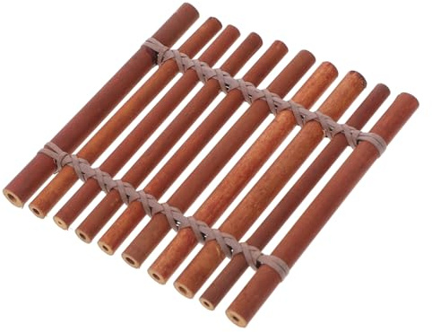 NUOBESTY Holzflöte Panflöte Handgefertigtes Musikinstrument Holzblasinstrument Für Anfänger Lehrinstrument Bambusinstrument Zimtstangen Zum Basteln Mini-zaunhandwerk Foto-Requisiten
