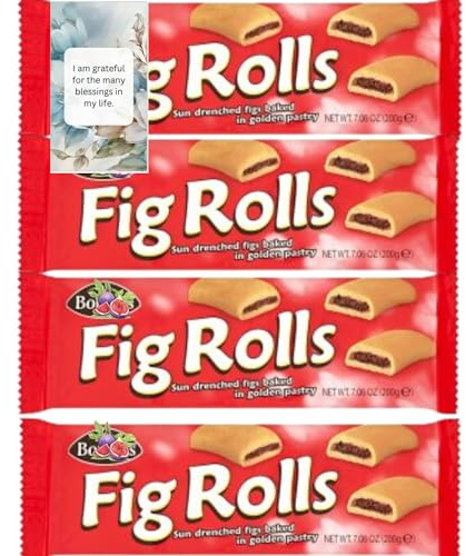 Biscuit Bundle Consisting Fig Rolls Snack Biscuits (4 Pack) - By Oerich Gift