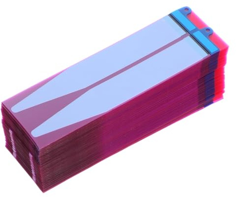 COOLHIYA 100 strisce adesive per batteria: strisce adesive facili da tirare per batteria di smartphone - nastro adesivo ultra sottile per schermi LCD per dispositivi mobili