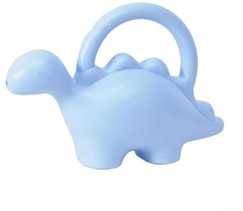 Pumixiy Regadera infantil con forma de animal de dibujos animados de 0,5 L, hervidor de jardín portátil de PP para niños con agarre cómodo en varios colores (dinosaurio azul)