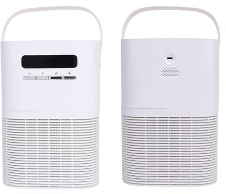 Fafeicy Purificateur D'air Portable, Purificateur D'air à Anions pour L'élimination des Odeurs Intérieures et une Purification Efficace de L'air, Filtration à 360° pour des Espaces de (Prise UE)
